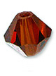 Кристалл Сваровски (Swarovski) биконус 10 шт. Цвет – Crystal Red Magma