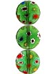 Бусины стеклянные миллефиори (венецианские, millefiore) круглые зеленые 10 мм