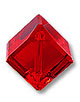 Кристалл Сваровски (Swarovski) кубик диагональ, цвет - Light Siam
