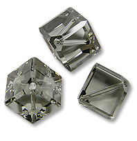 Кристалл Сваровски (Swarovski) кубик диагональ, цвет - Black Diamond