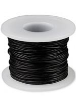Шнур полимерный (каучуковый, синтетический) 1 мм, цвет - черный